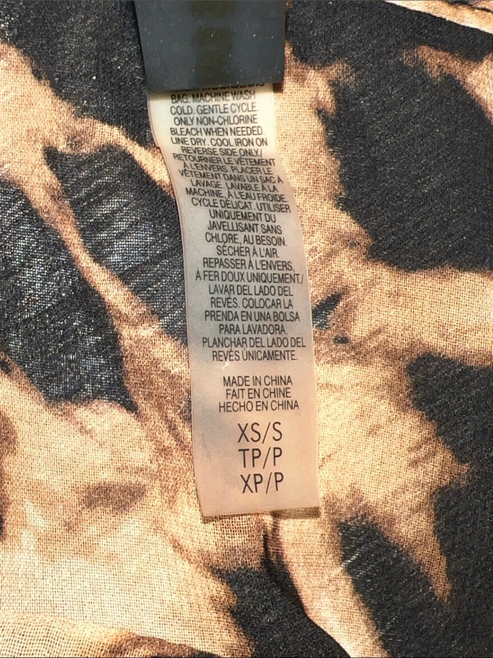 Victoria’s Secret Very Sexy Animal Print Sheer Swim Cover-Up Size XS/S - Picture 9 of 11